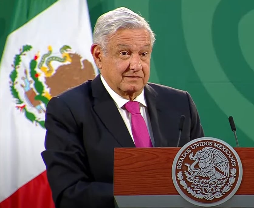 AMLO durante su conferencia de prensa