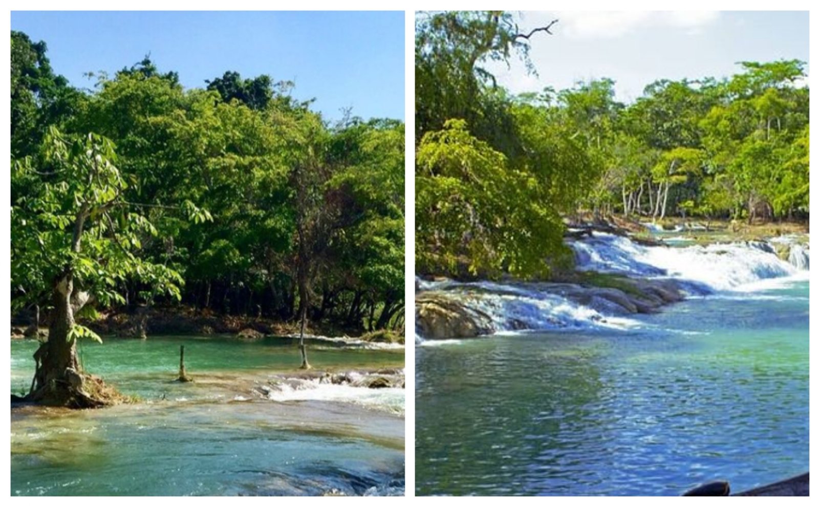 Las cascadas de Reforma, en Balancán, Tabasco