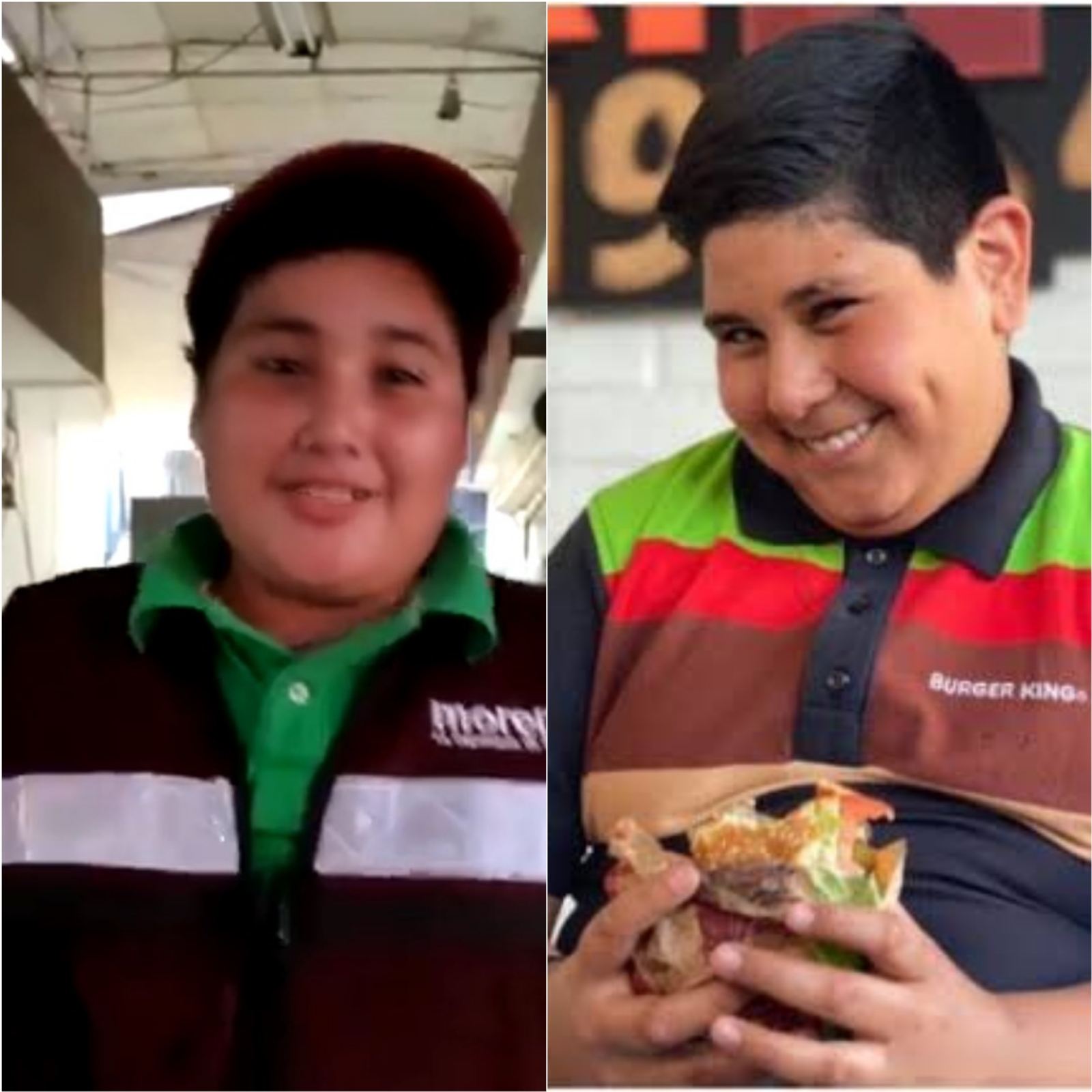 Joven de Sinaloa imita al Niño de Burger King; los comparan en redes