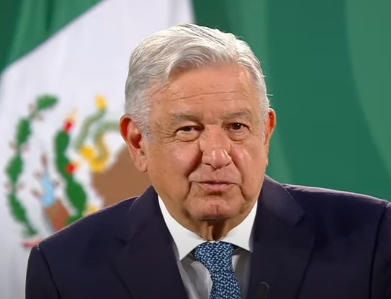 AMLO, durante su conferencia matutina de prensa