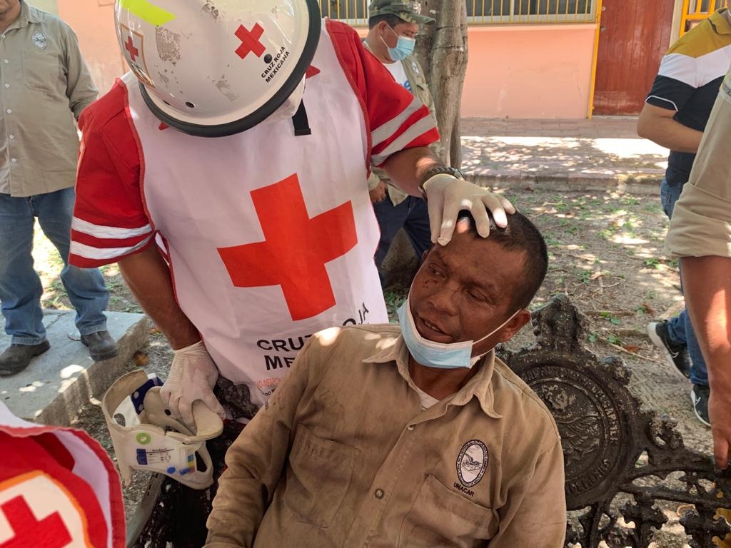 El trabajador tuvo que ser trasladado al hospital