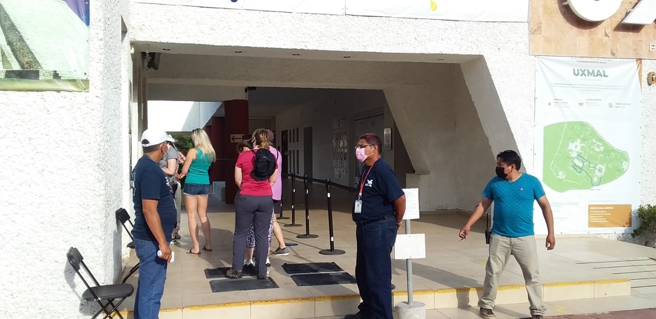 Trabajadores del INAH retoman labores en Santa Elena, Uxmal