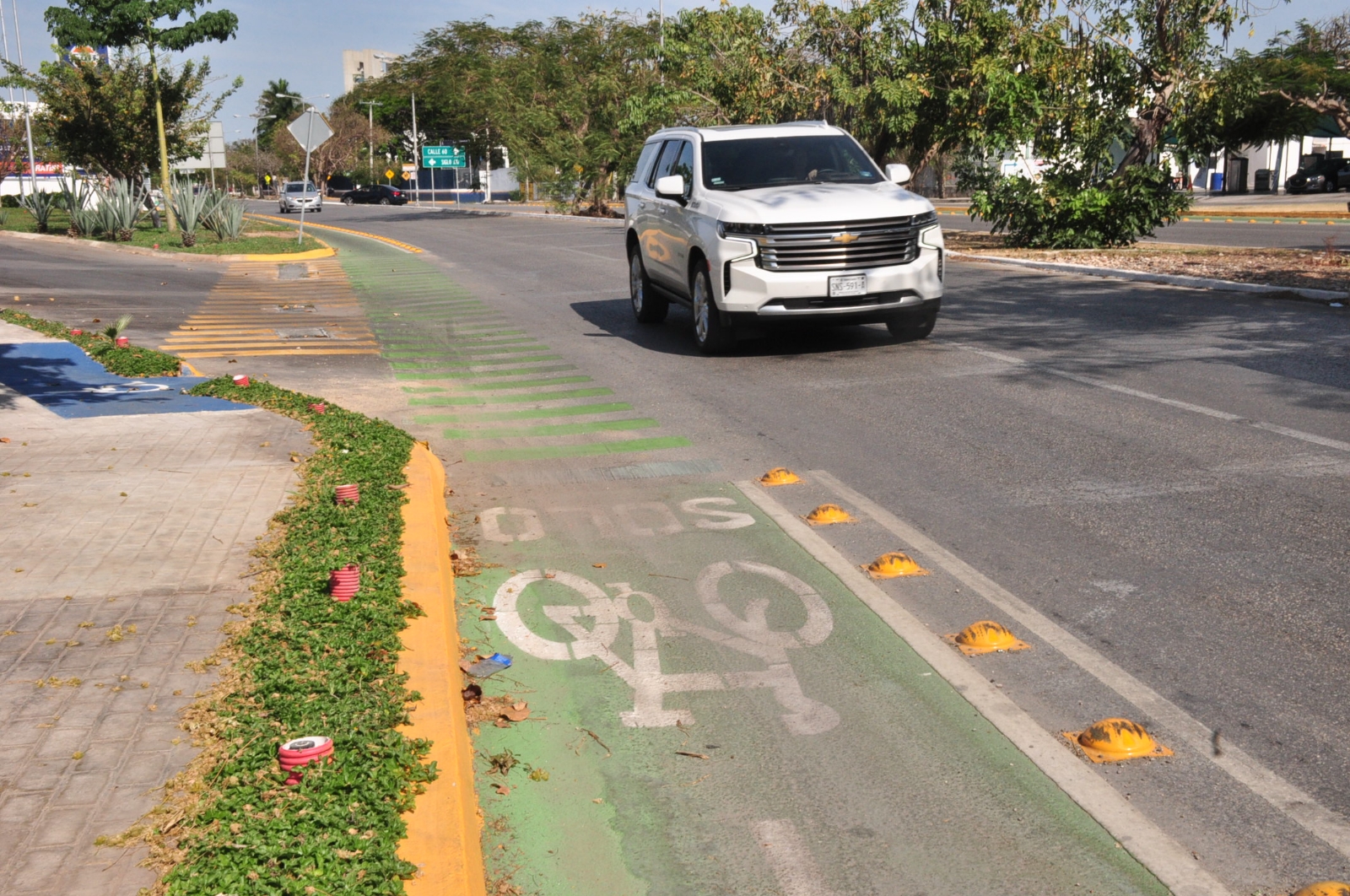 Ciclovía de Mérida empieza a borrarse; demanda mantenimiento