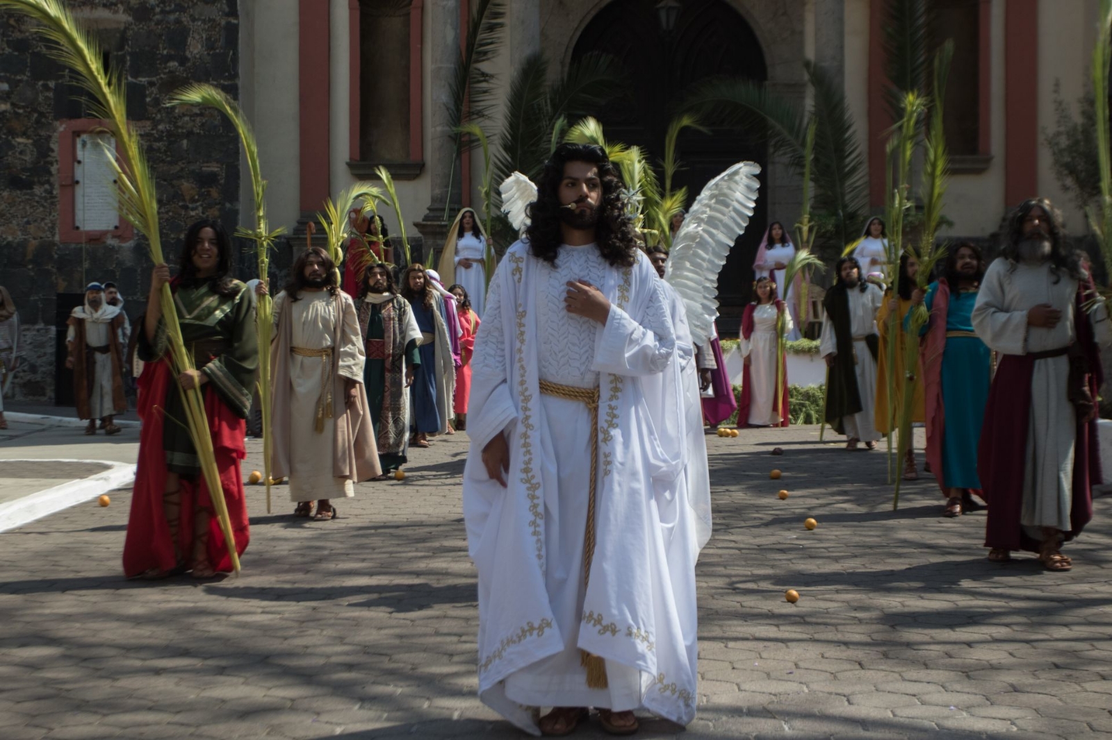 Representación del Domingo de Ramos en Iztapalapa