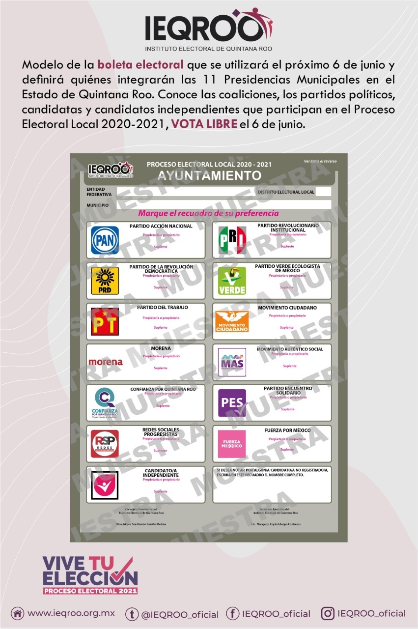 IEQROO presenta los diseños del Proceso Electoral Local 2020-2021 en Quintana Roo