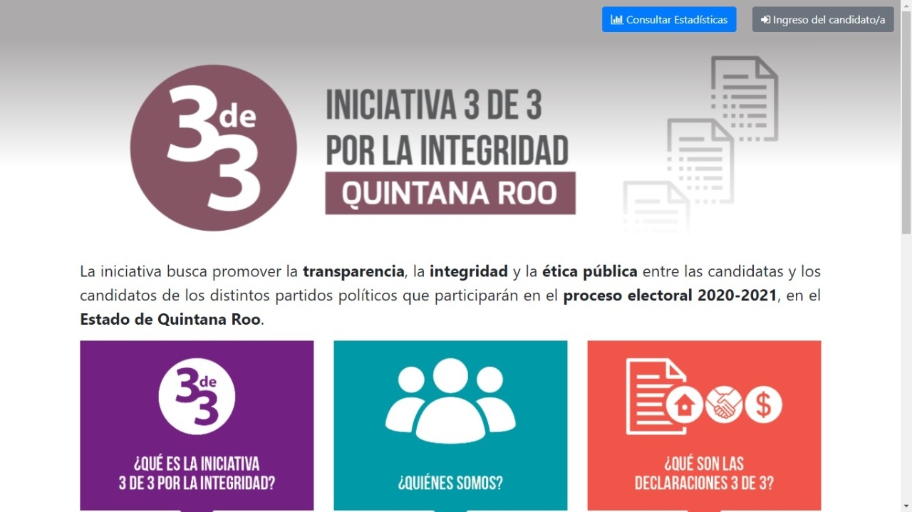 Sistema anticorrupción de Quintana Roo invita a candidatos a rendir declaración 3 de 3