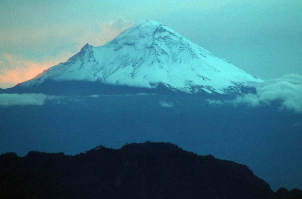 Vista del volcán Iztaccíhuatl