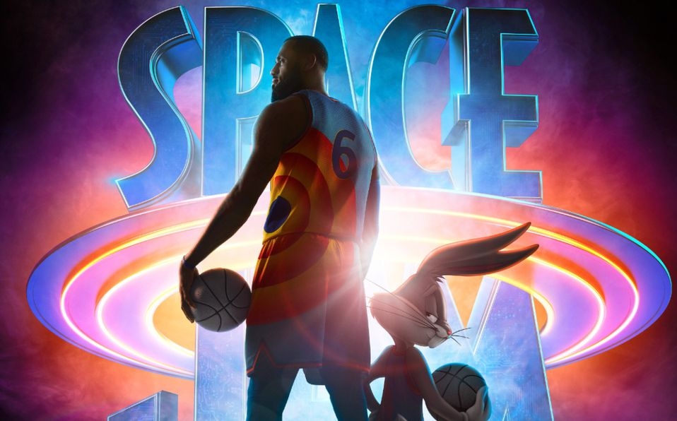 LeBron James y Bugs Bunny en un poster de la película