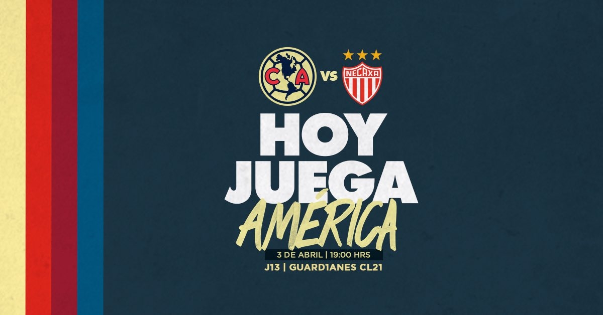 Las Águilas del América reciben a los Rayos del Necaxa como parte de la Jornada 13 en el torneo Clausura 2021;