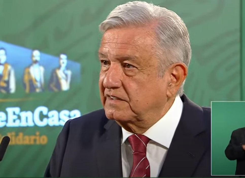 López Obrador durante su conferencia de prensa