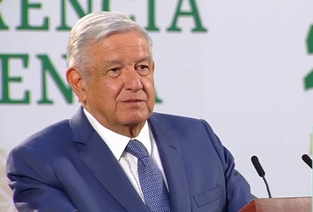 AMLO, durante su conferencia matutina