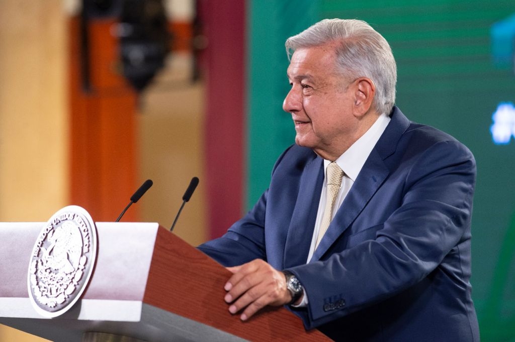 López Obrador, durante su conferencia de prensa
