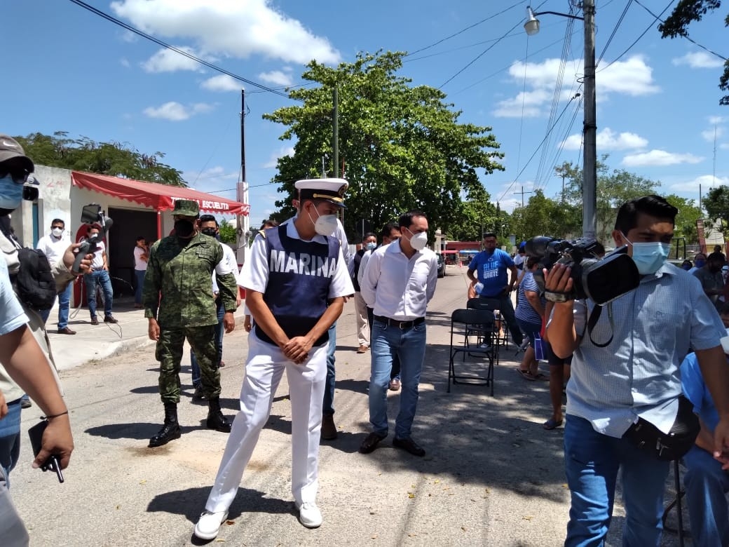 Elementos de Marina, Sedena y Guardia Nacional apoyaron durante la jornada