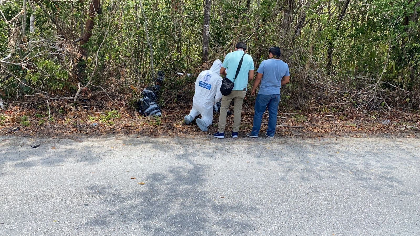 Encuentran bolsas con presuntos cuerpos humanos en un predio de Cozumel