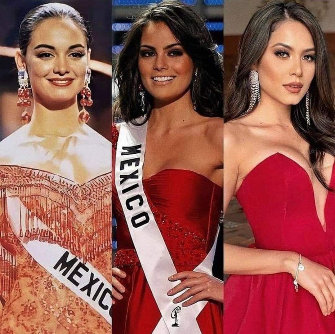 Una de las coincidencias en el reinado de las tres mexicanas que se han levantado con el cetro de Miss Universo es que todas utilizaron vestidos en color rojo