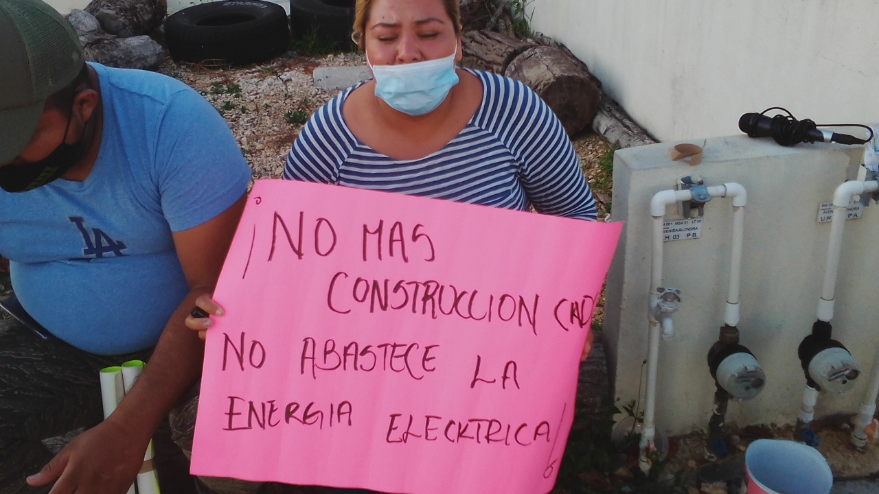 Habitantes exigen construcción de subestación eléctrica en Playa del Carmen