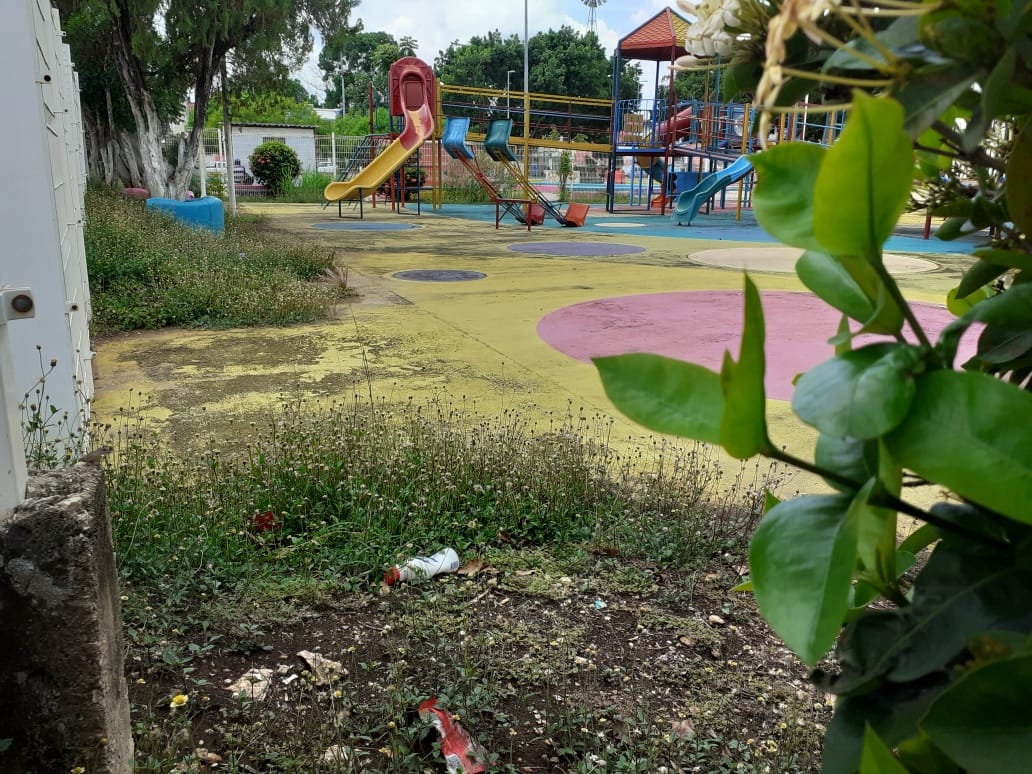 Parque de José María Morelos permanece cerrado por pandemia de COVID-19