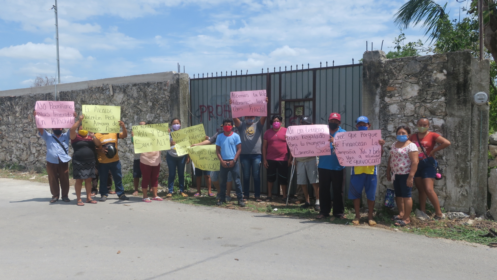 Denuncian al alcalde de Kinchil, Yucatán, por invadir terrenos