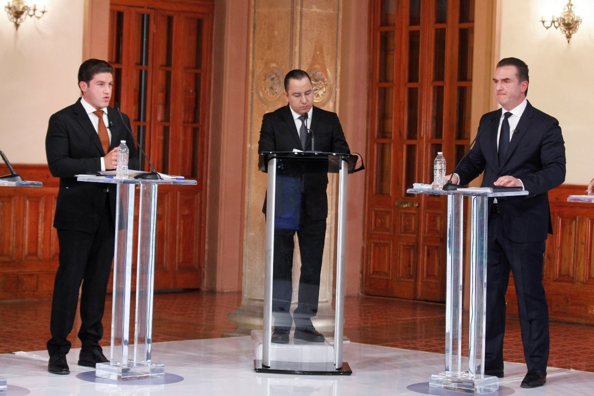 Candidatos a la gubernatura de Nuevo León debaten frente a frente