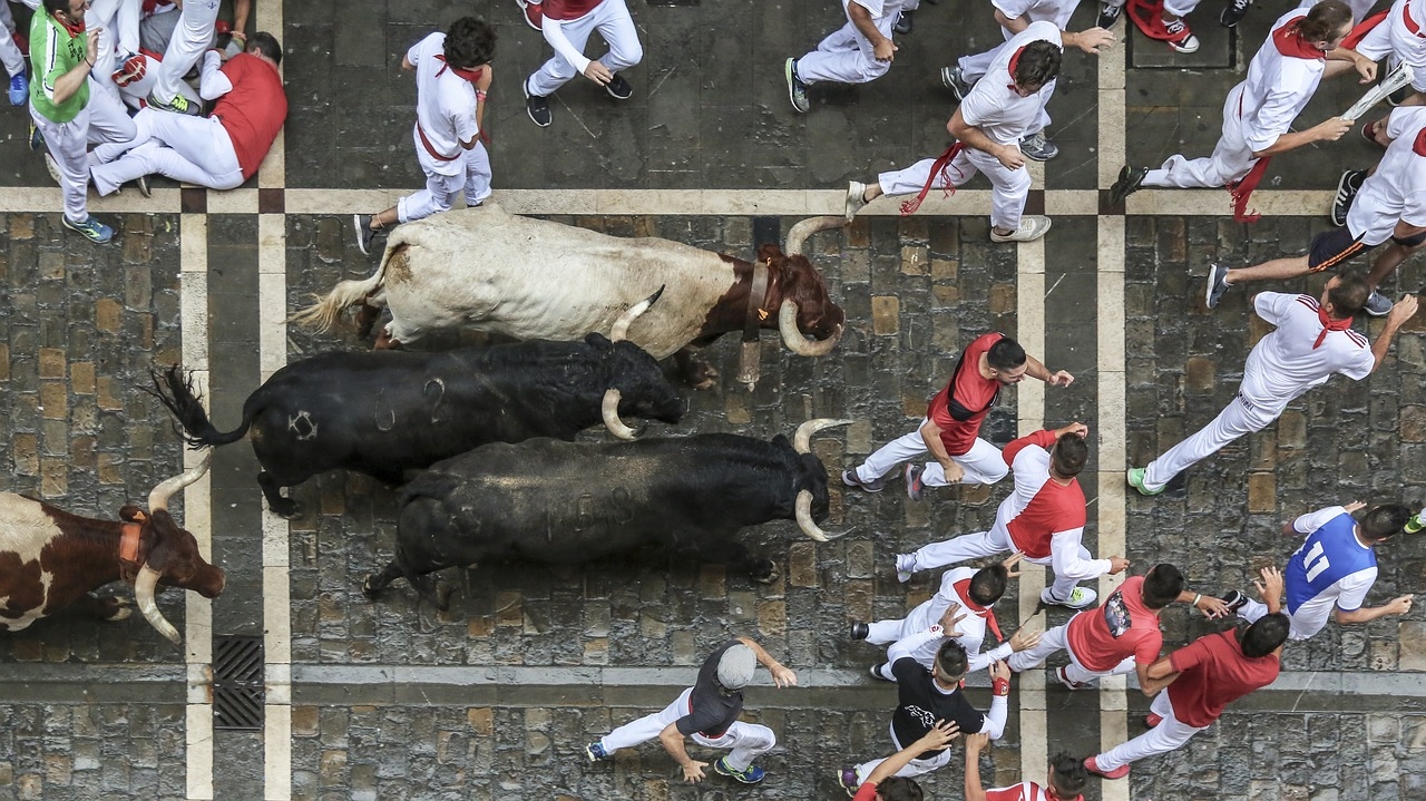 La pamplonada, uno de los eventos más famosos de España