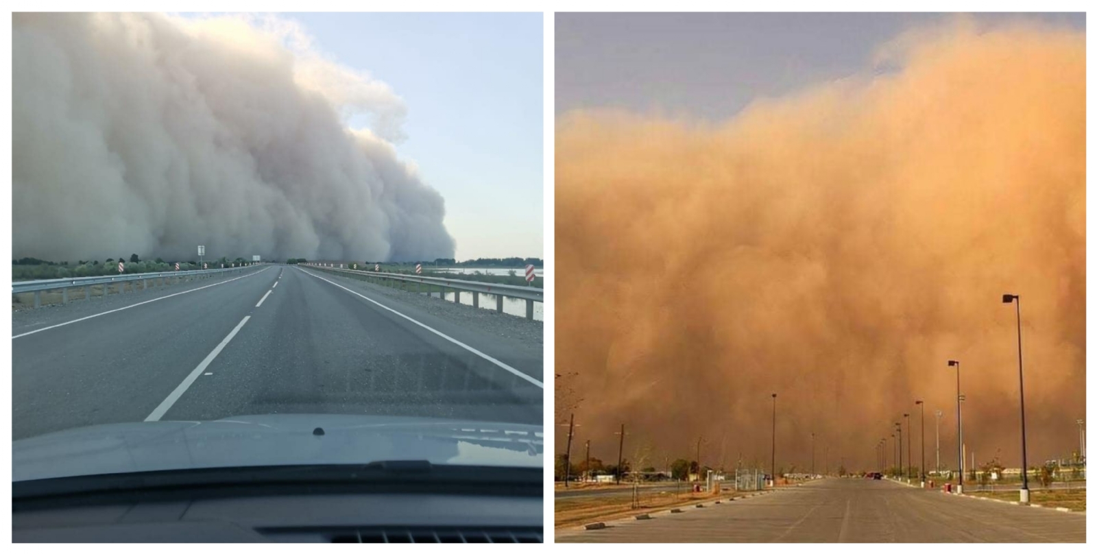 Tormenta de arena en Rusia