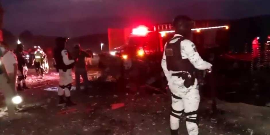 Explosión en bodega de pirotecnia en Tlaxcala; deja 4 muertos y 15 lesionados