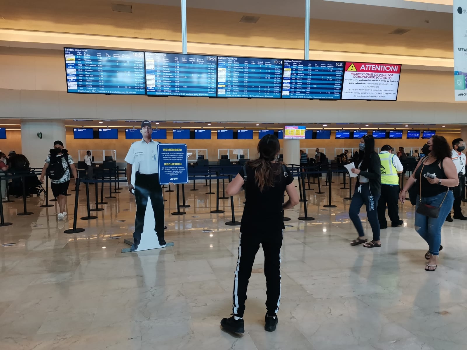 Aeropuerto de Cancún registra más de 400 vuelos este domingo