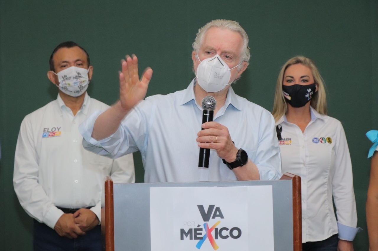 Elecciones Quintana Roo: Santiago Creel pide votos para candidatos del PAN