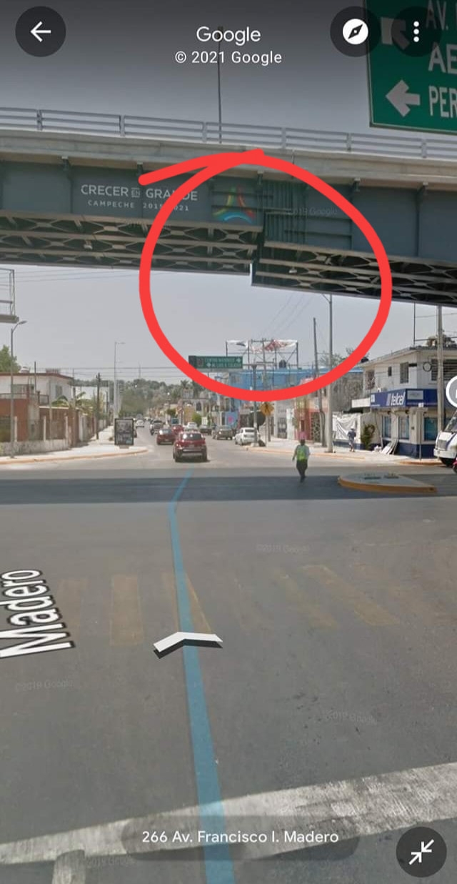 Temen que se desplome un puente vehicular en Campeche