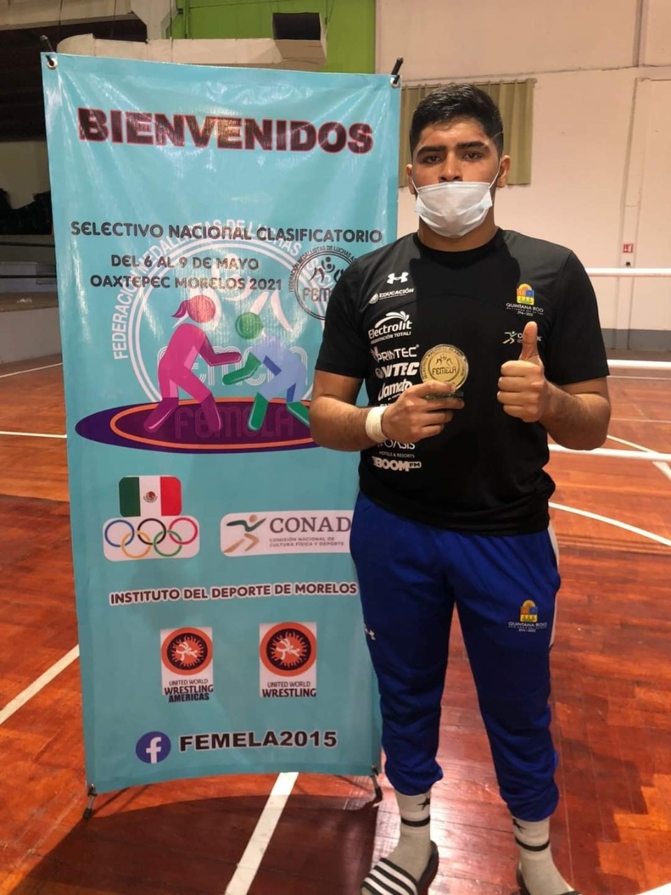 Adrián representó con orgullo a Quintana Roo