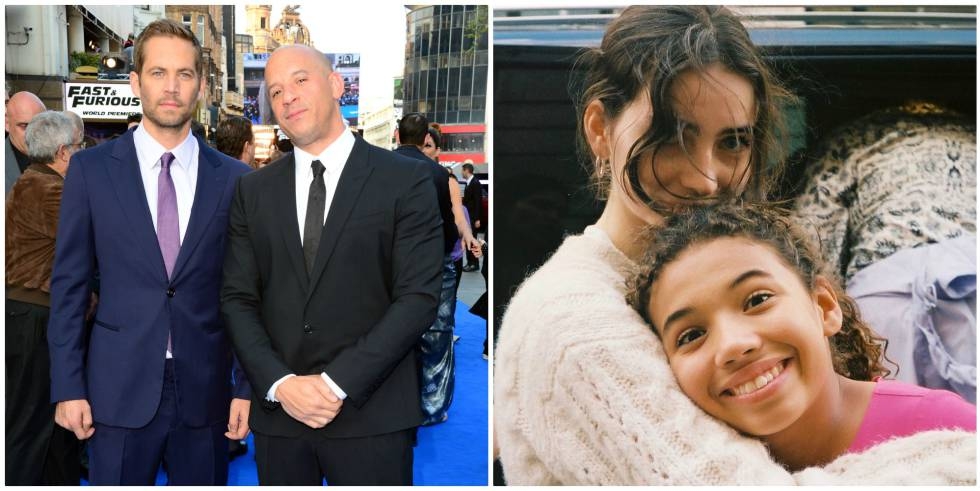 Hija de Paul Walker, presume foto con Vin Diesel a previo estreno de Rápidos y Furiosos 9