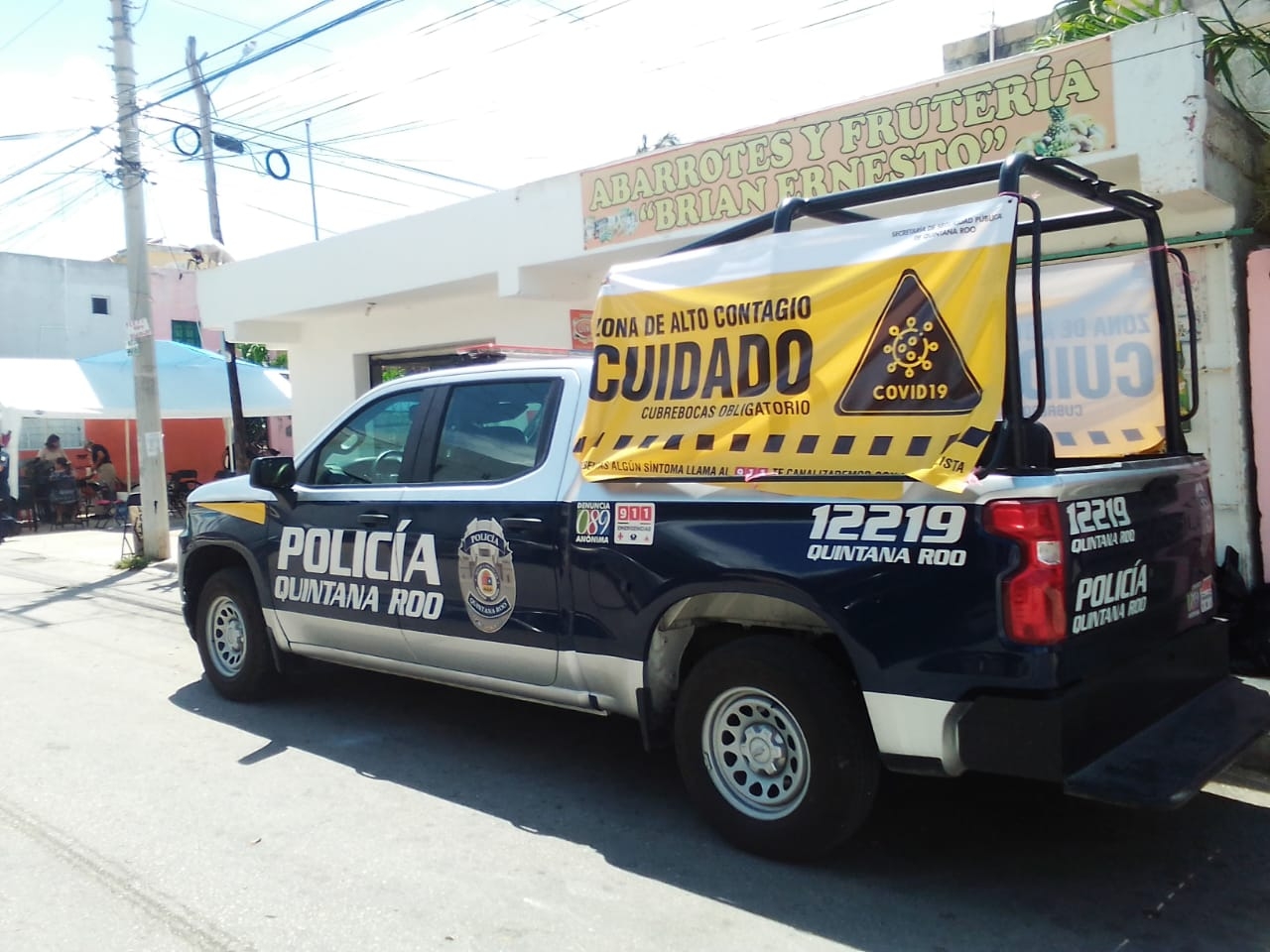 Autoridades estatales delimitaron como zona de alto riesgo de contagio el perímetro alrededor del Instituto Electoral de Quintana Roo, ubicado en la avenida 15 con calle 90 de la colonia Luis Donaldo Colosio