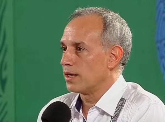 López-Gatell durante la conferencia de prensa