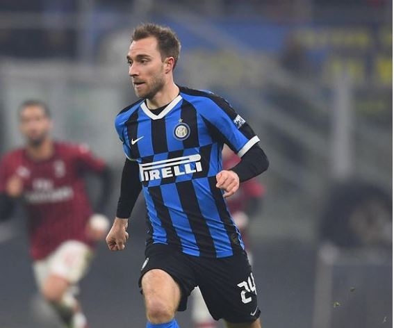 Christian Eriksen con el Inter de Milán