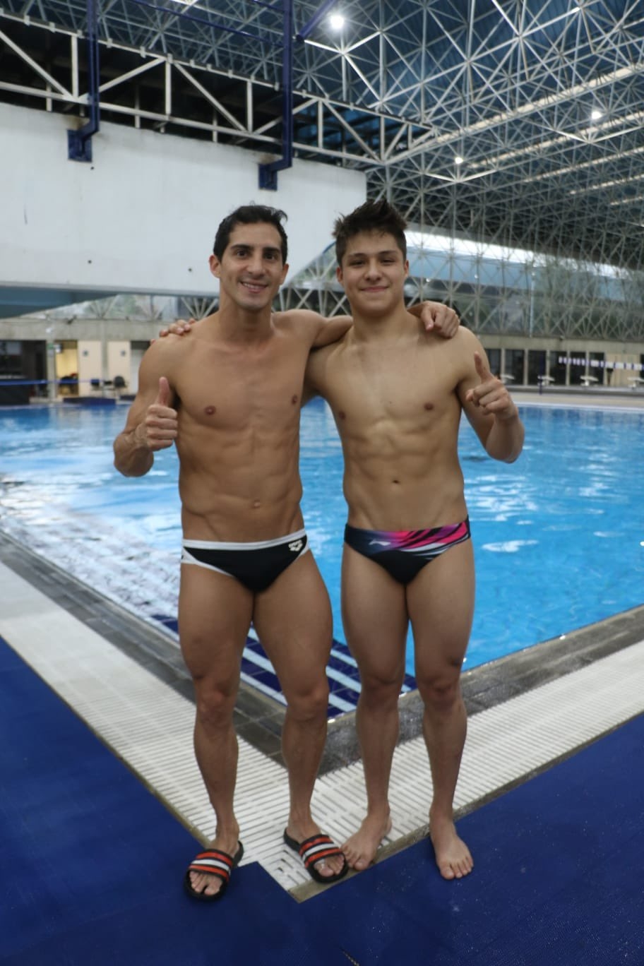 Osmar Olvera y Rommel Pacheco dominan en el Control Técnico de Clavados