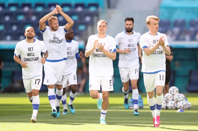 Finlandia y el emotivo gesto a Christian Eriksen en la previa del duelo ante Rusia