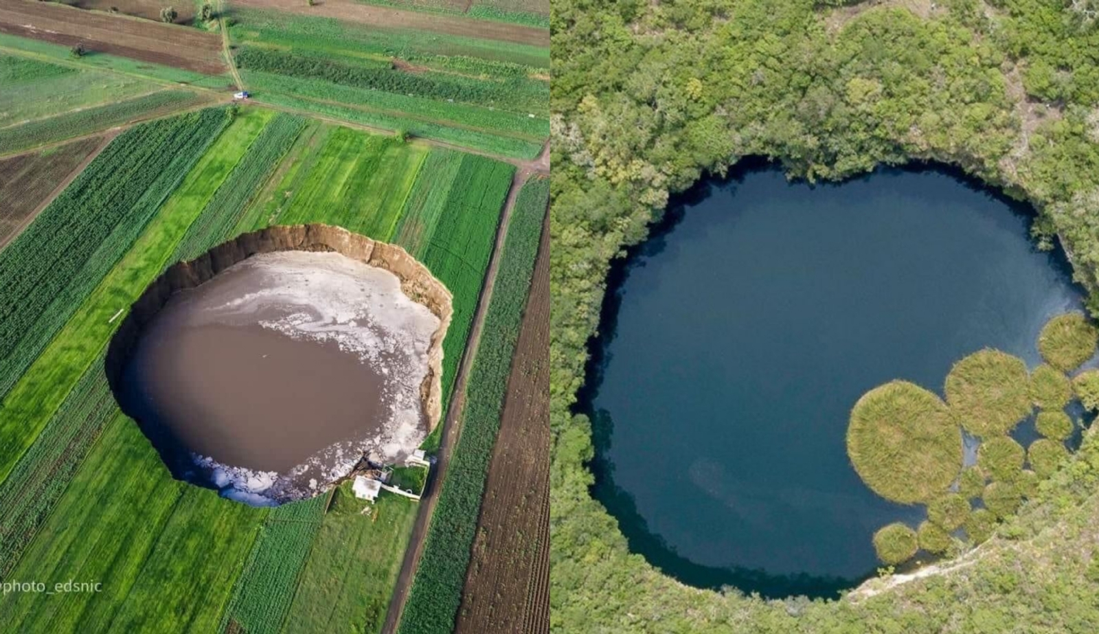 Esta es la diferencia entre el socavón de Puebla y un cenote