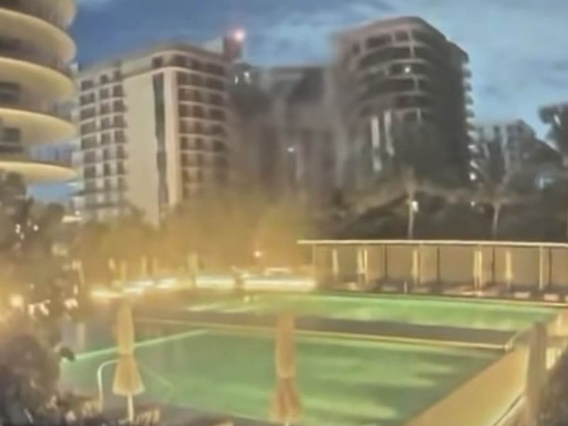 Así fue el derrumbe del edificio en Miami, Florida: VIDEO