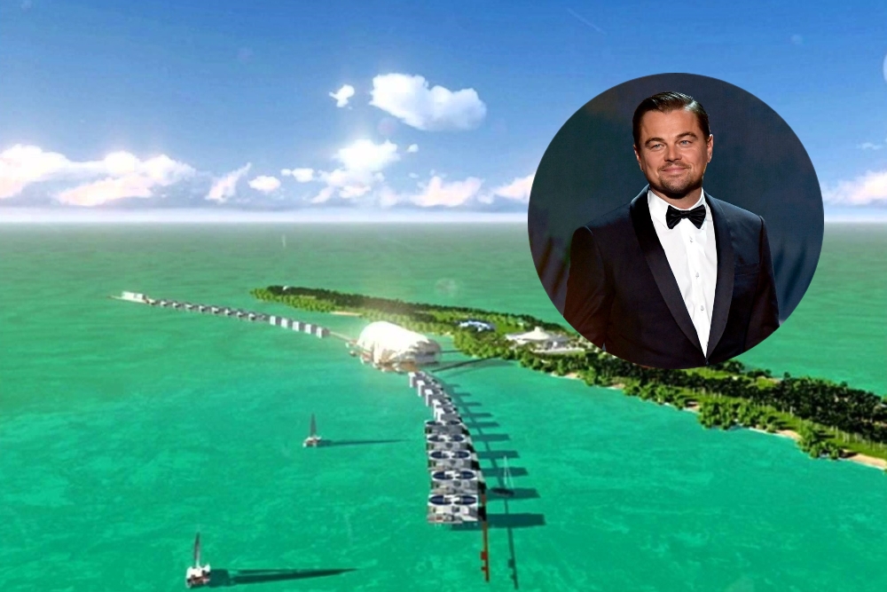 La idea planteada por Leonardo Di Caprio es la construcción de villas en el mar sobre una plataforma