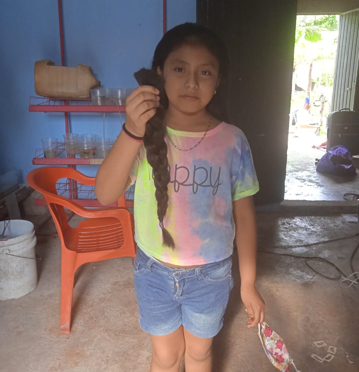 Niña de 7 años dona su cabello a una causa noble en Tizimín, Yucatán