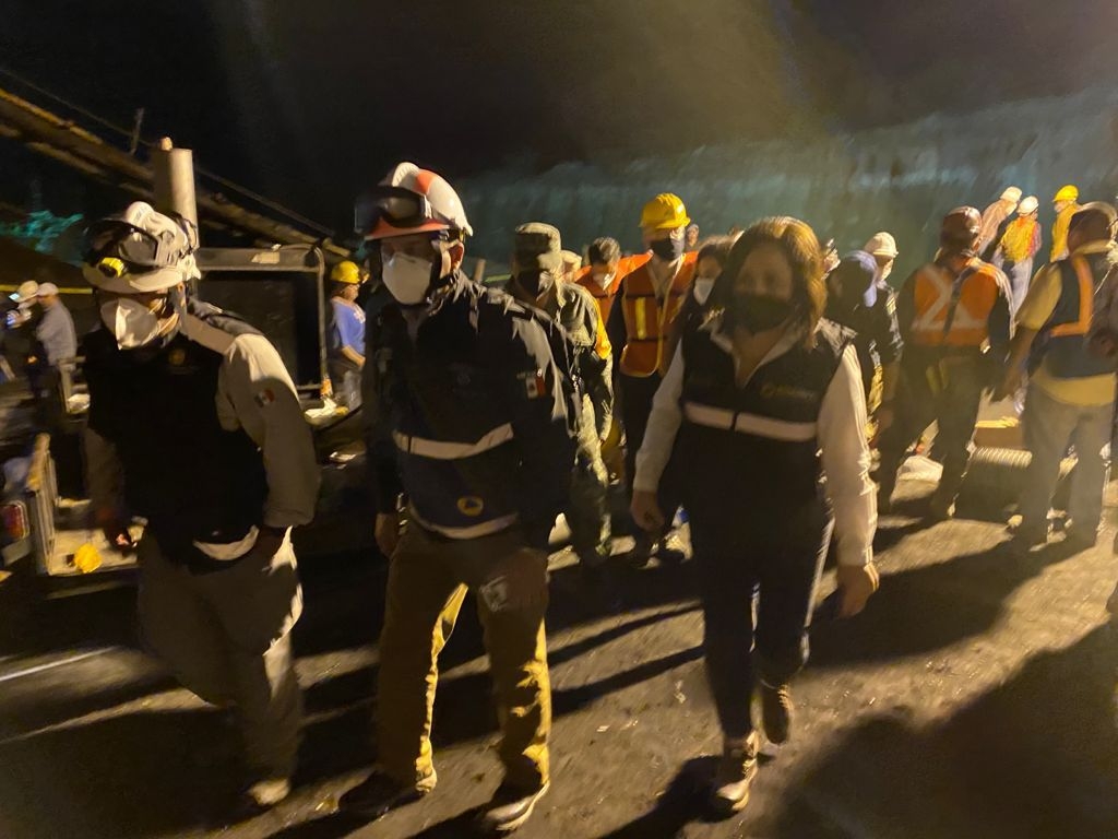 Labores de rescate de los mineros atrapados