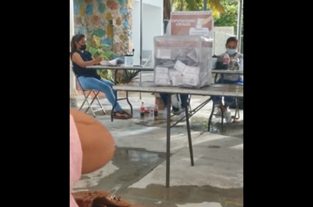 Denuncian supuesto fraude en una casilla de Progreso, Yucatán: VIDEO