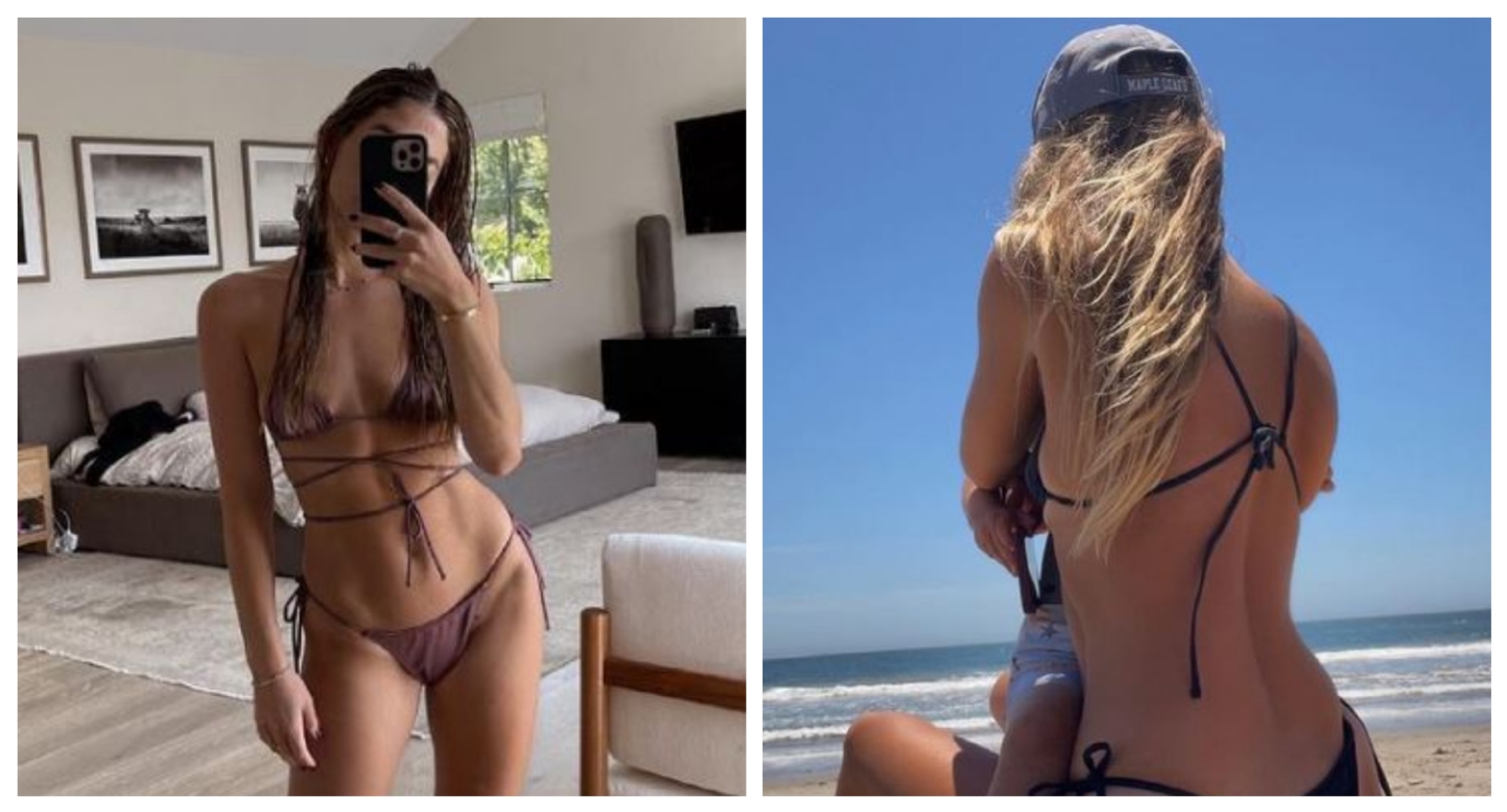 Sarah Kohan, esposa de Chicharito Hernández, posa con provocativo bikini