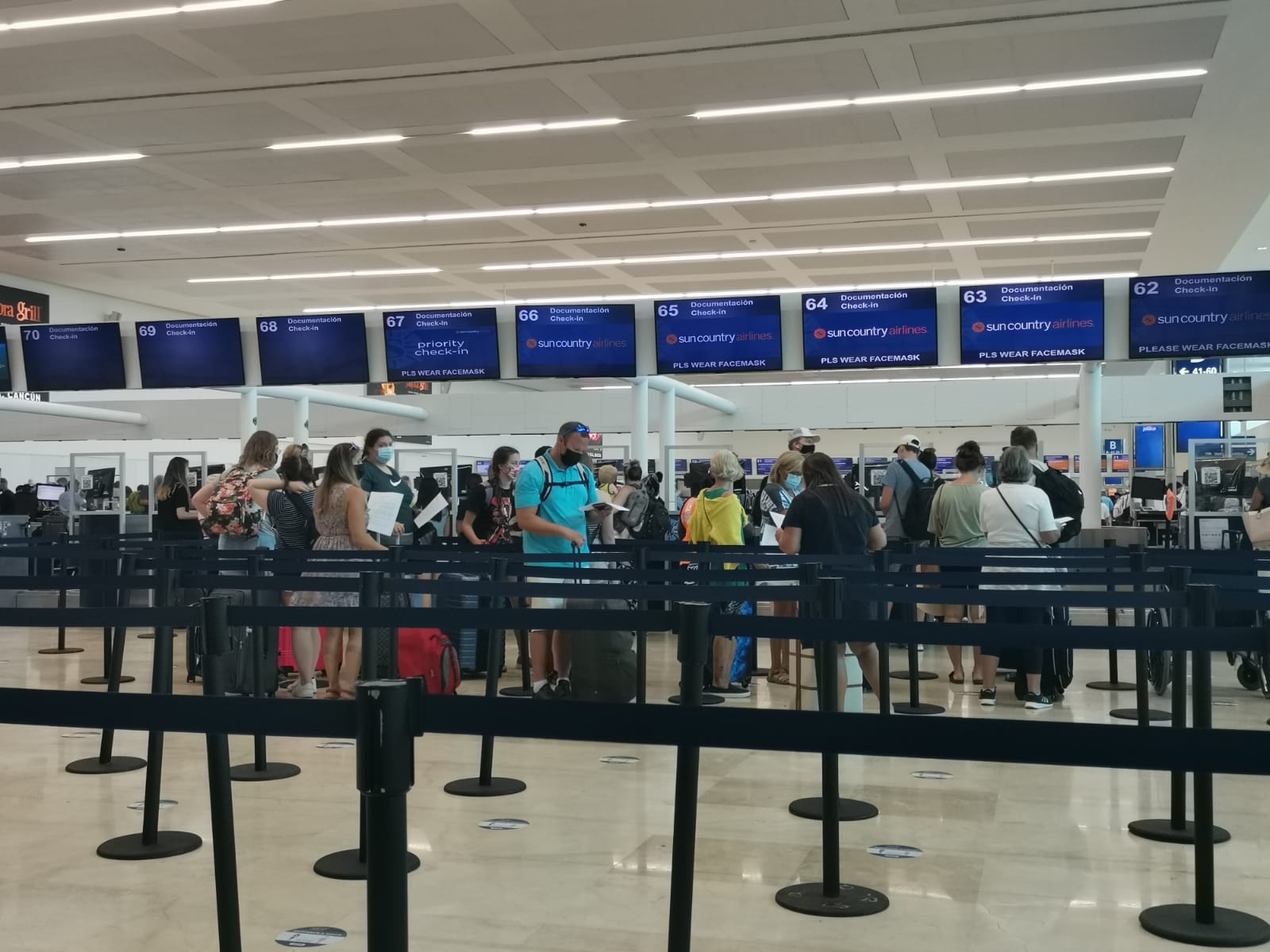 Aeropuerto de Cancún operará 401 vuelos este miércoles 9 de junio