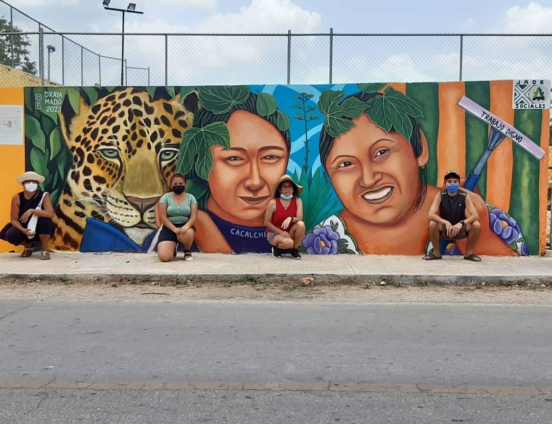 Murales en Cacalchén, Yucatán: Conoce a la autora de estas obras