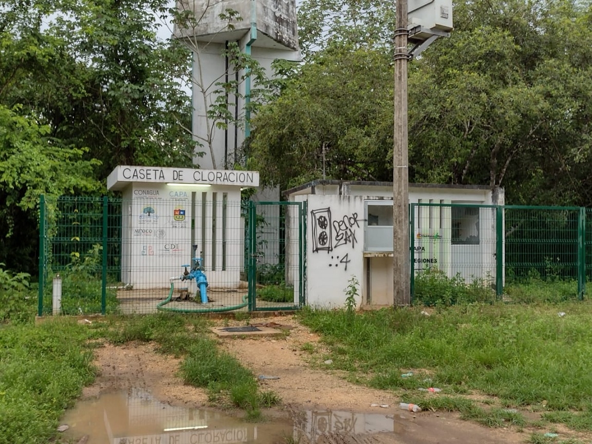 Los pobladores indicaron que se dio a conocer el daño a una tubería que lleva el agua hasta la comunidad de X-Hazil Sur