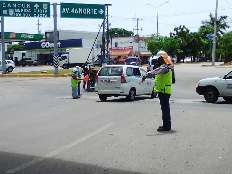 Cierran vialidades en Playa del Carmen por trabajos del Tren Maya