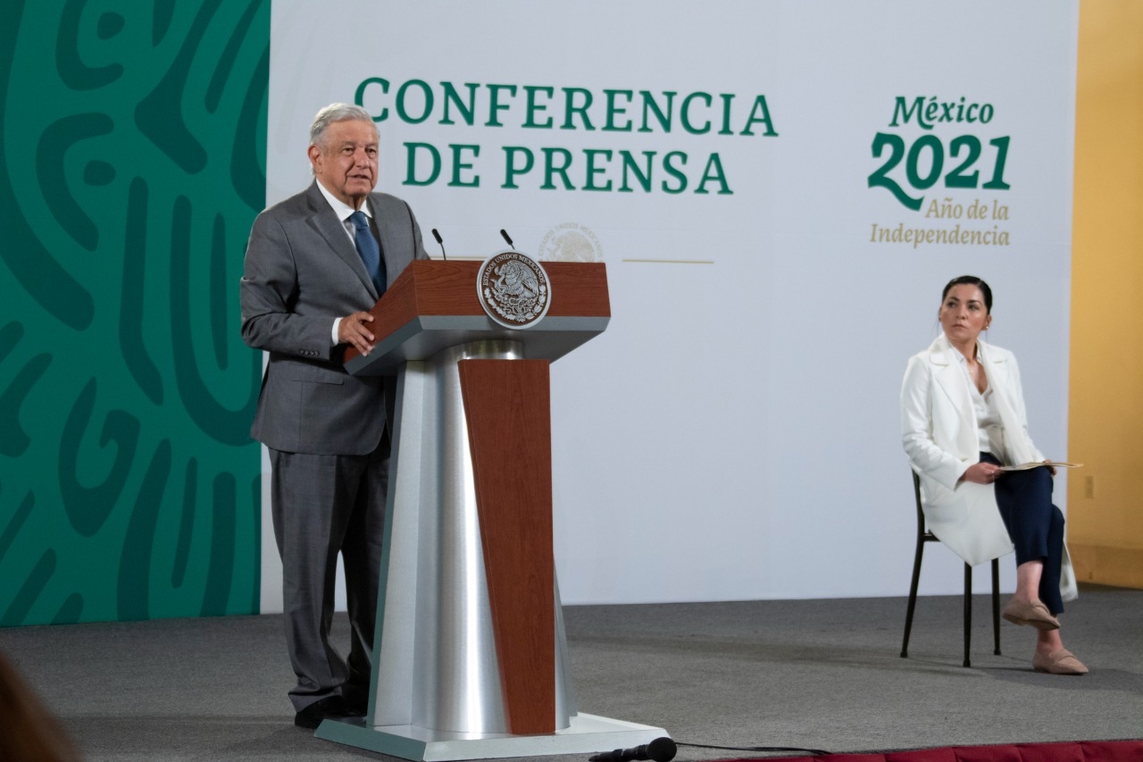 El presidente Andrés Manuel López Obrador ofreció su tradicional conferencia mañanera este miércoles 14 de julio