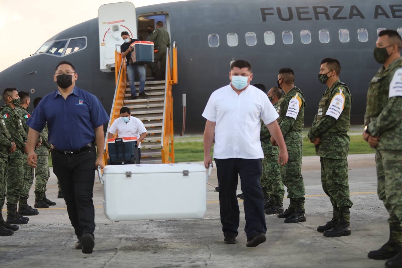 Hasta el día de hoy, han llegado a Yucatán más de un millón 399 mil 835 vacunas contra el coronavirus