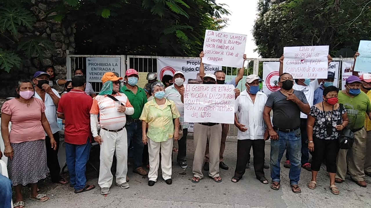 Ejidatarios bloquean la entrada a la zona arqueológica de Dzibilchaltún